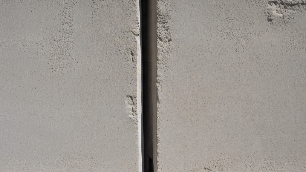 Repaired foundation wall after epoxy injection